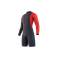 Mystic Marshall Shorty L/S Front-Zip 3/2mm