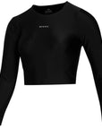 MYSTIC SUN LS RASH CROP WOMEN BLACK