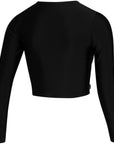 MYSTIC SUN LS RASH CROP WOMEN BLACK
