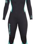 HyperFlex VYRL 4/3 Women's BackZip Wetsuit – Black/Aqua