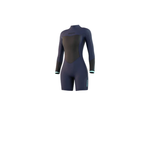 Brand Longarm Shorty 3/2mm Back-Zip Flatlock Women Wetsuit Springsuit