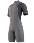 Mystic Marshall Shorty Front-Zip 3/2mm Light Grey