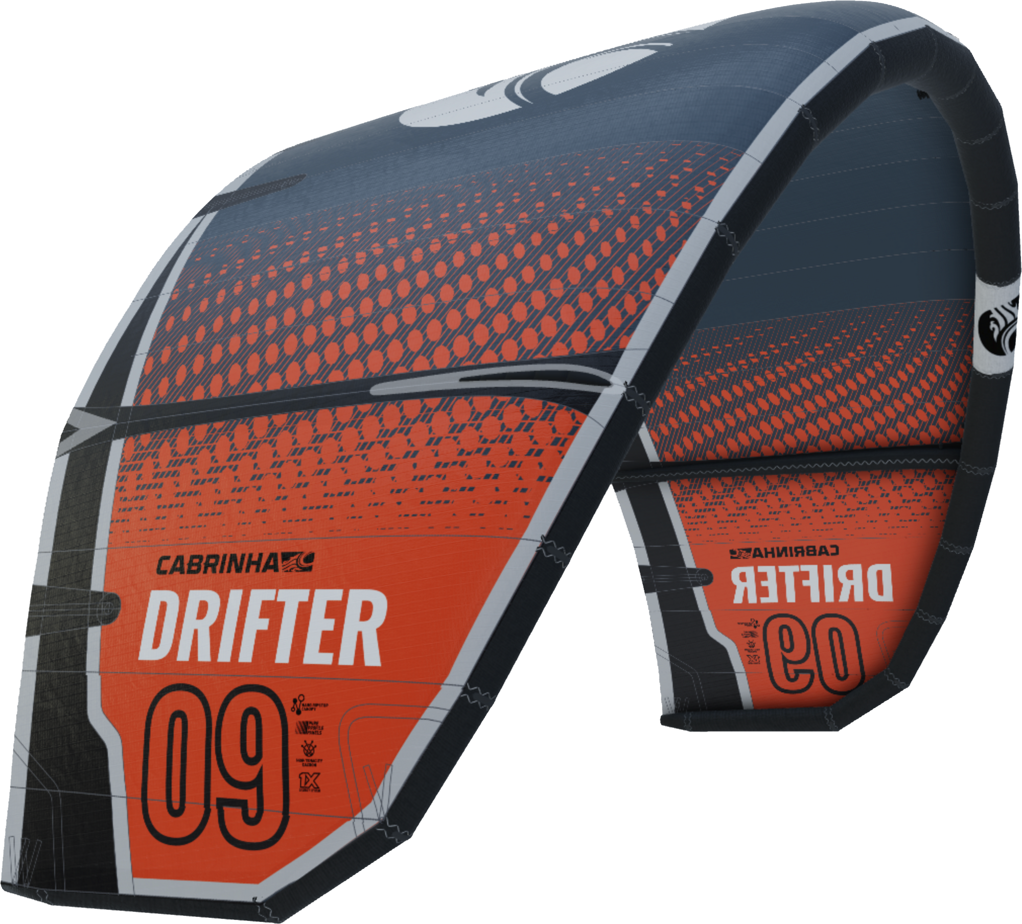 :01 Cabrinha Drifter Kiteboarding Kite 11m Teal