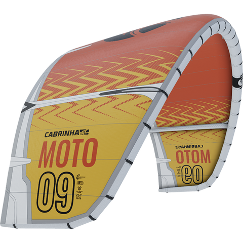 :01 Cabrinha Moto 9M White/Orange Kiteboarding Kite