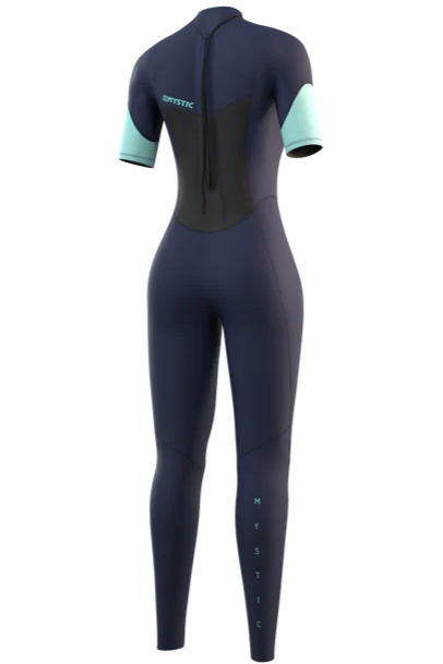 Mystic Brand Shortarm Wetsuit 3/2mm Back-Zip Flatlock Women Night Blue