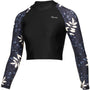 Mystic Jayde LS Rash CROP Women Medium