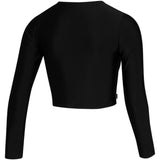 MYSTIC SUN LS RASH CROP WOMEN BLACK