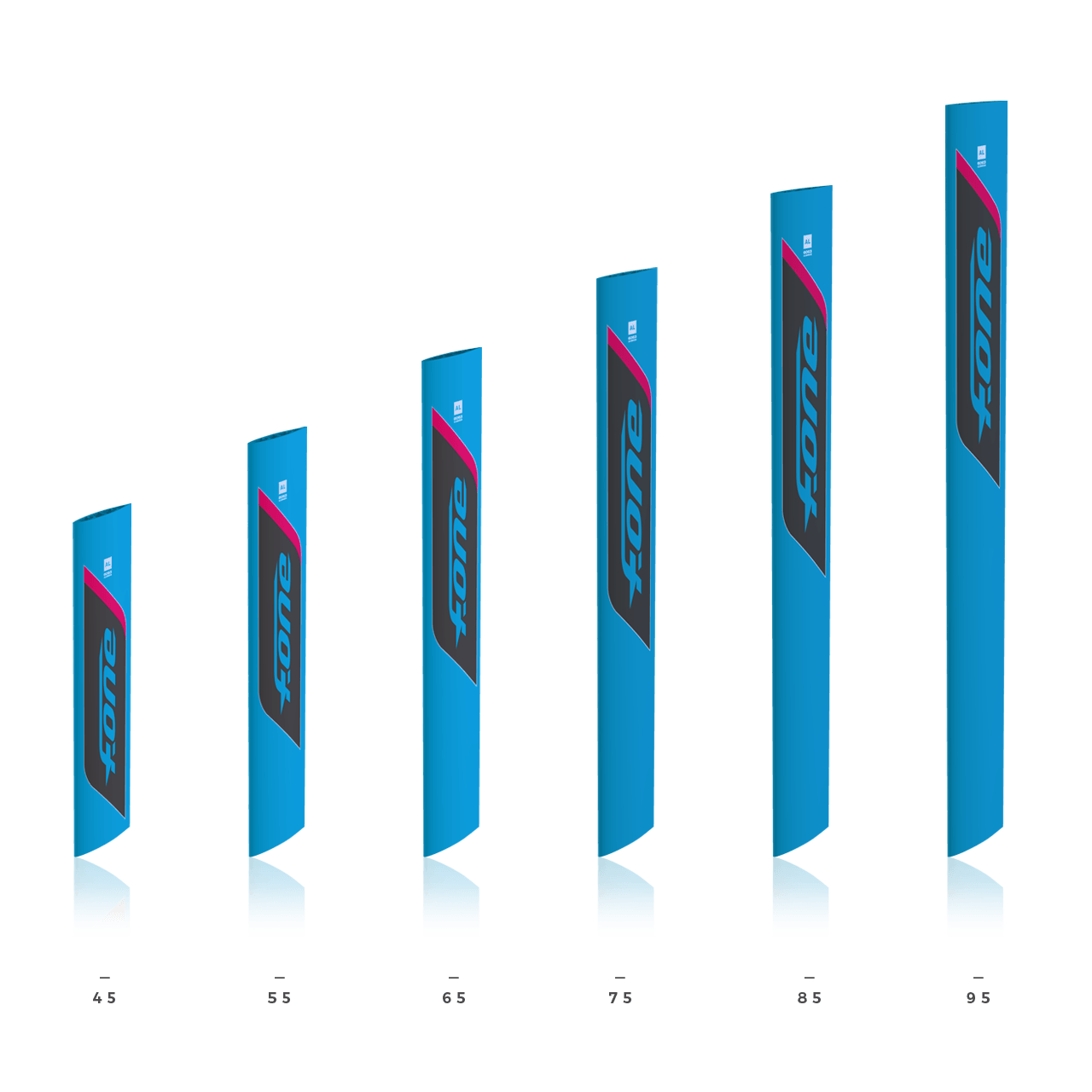 F-ONE Aluminum Mast 75cm Pack with Mast Top Plate and Titan Mast Foot