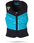 Mystic Women's Diva D30 Impact Vest Large Blue Leopard Print