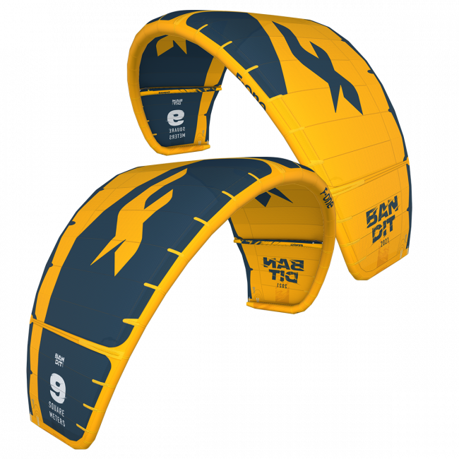 F-One Bandit 12M Kiteboarding Kite Mango/Slate – Kitty Hawk